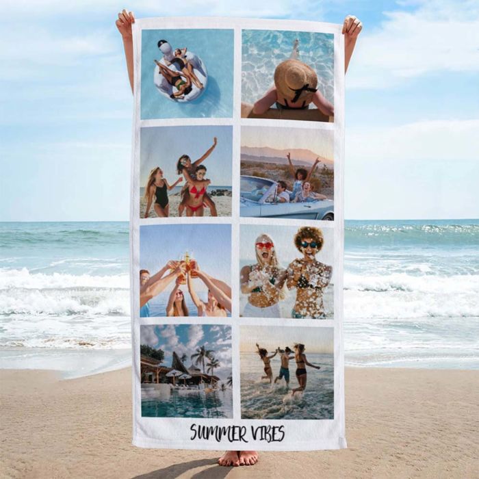 Personalised Photo Mosaic Towel